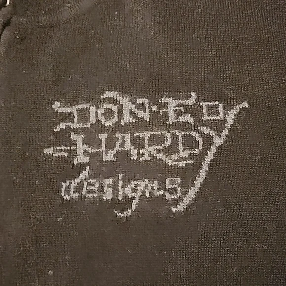 Ed Hardy Black Hoodie 2xl zip up - Picture 2 of 5